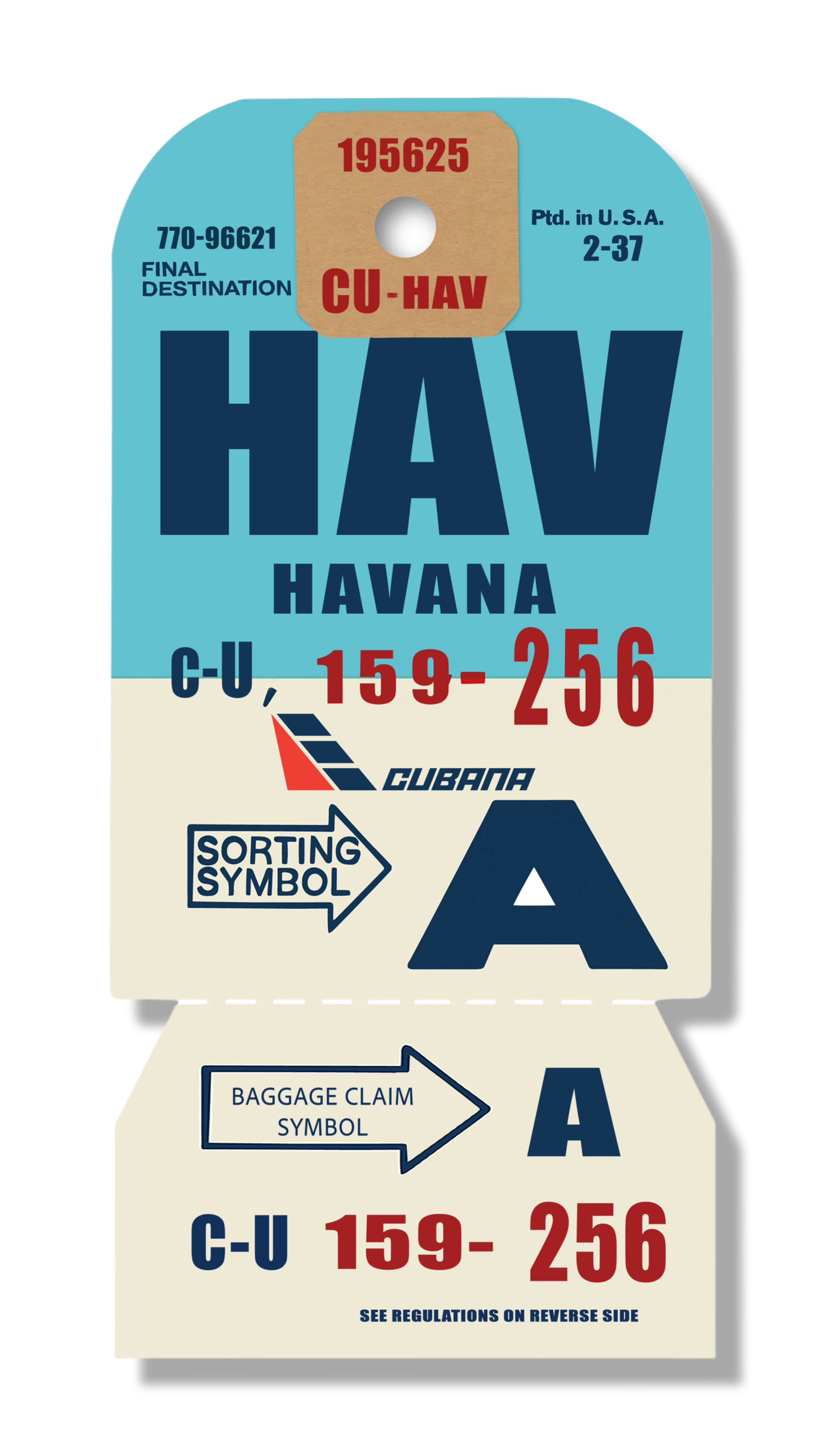 HAVANA VINTAGE LUGGAGE TAG