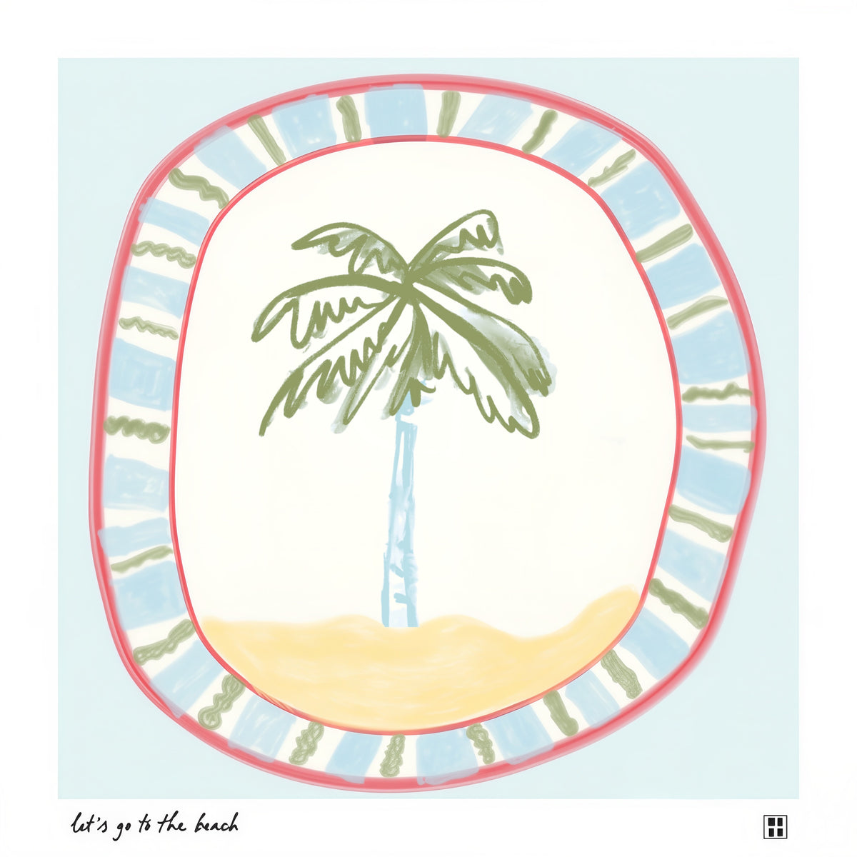 LET'S GO TO THE BEACH - BLUE