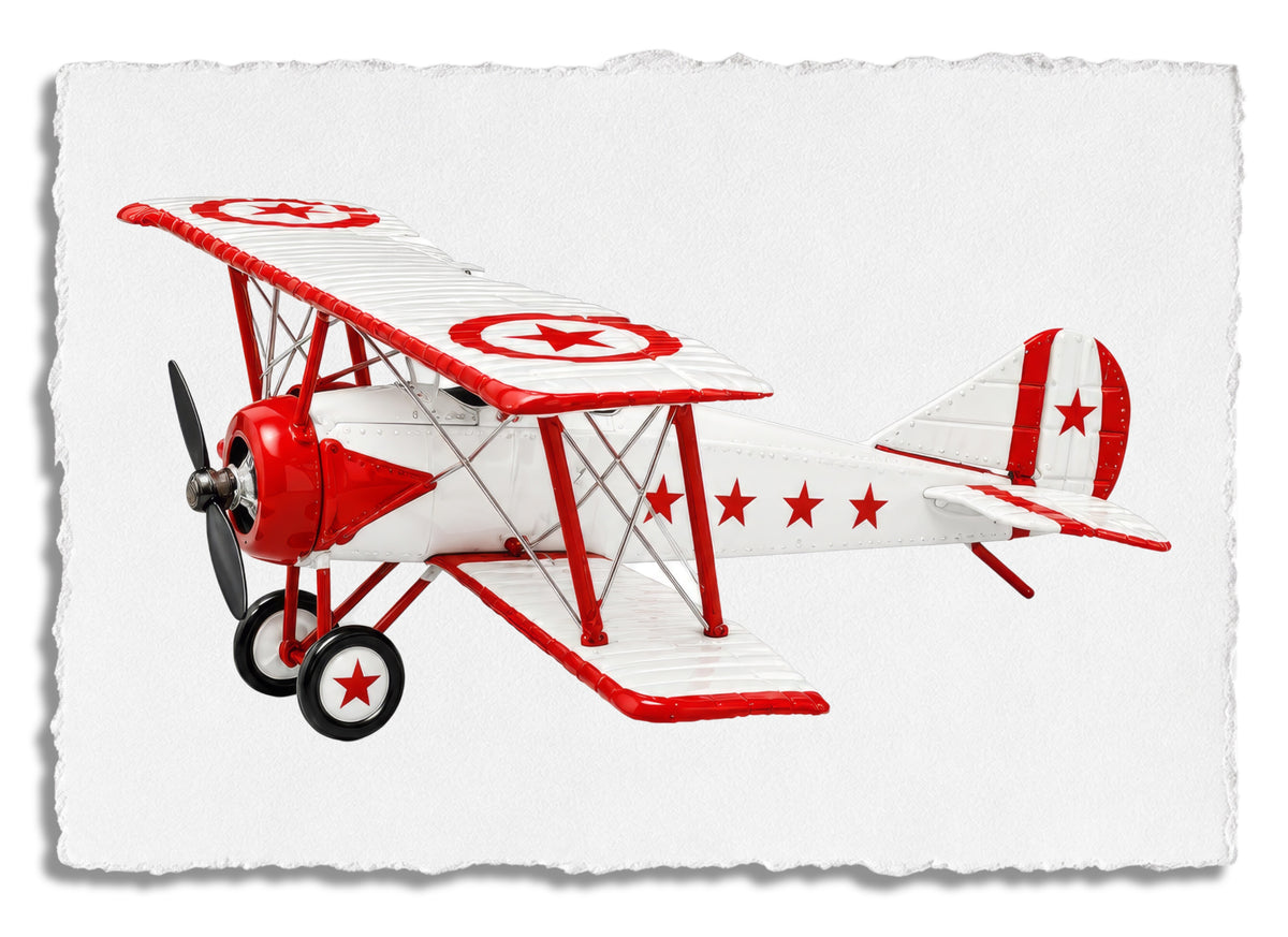 white red  plane test